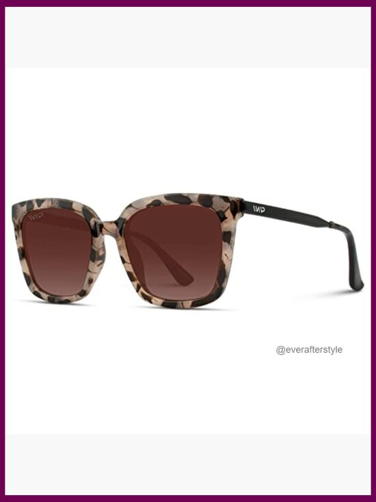 Square Oversized Metal Frame Polarized Sunglasses with UV Protection